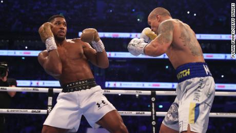 Usyk won his heavyweight title belts in a superb display in September 2021 against former champion Anthony Joshua.