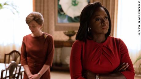 Viola Davis (right) as Michelle Obama stars in &quot;The First Lady.&quot; 