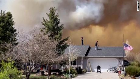 Smoke from the Tunnel Fire north of Flagstaff on April 19. 