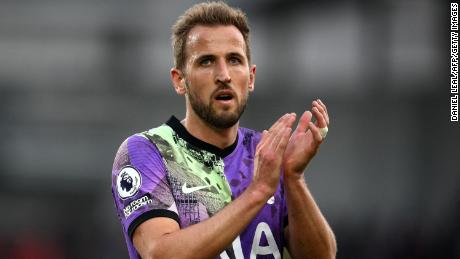 Tottenham Hotspur striker Harry Kane applauds the fans following during the Premier League match against Brentford at the Community Stadium in London on April 23, 2022. Like Bowen, Kane took time to find his feet in the Premier League.