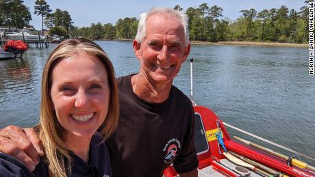 Peter Harley and his daughter, Bonnie Evans, who says she&#39;s very proud of her father and his journey.