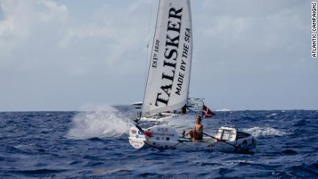 Jasmine Harrison delights in Atlantic Ocean world record row