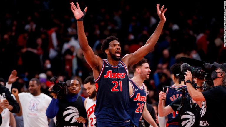 Joel Embiid: Philadelphia 76ers star hits game-winning three in OT to take NBA Playoffs series lead