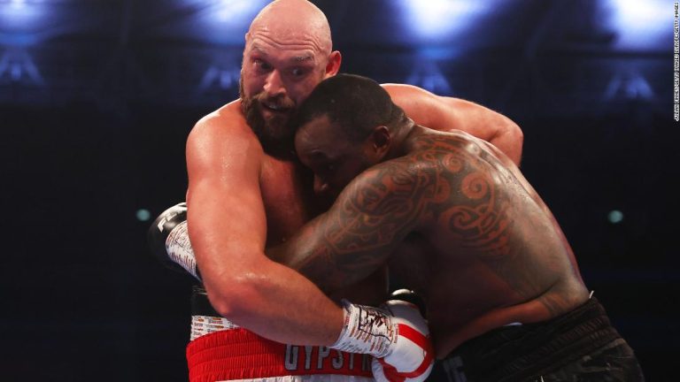 Tyson Fury retains WBC heavyweight title after beating Dillian Whyte by technical knockout in front of 94,000 at Wembley