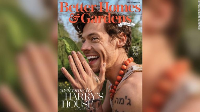 Harry Styles graces the cover of Better Homes & Gardens