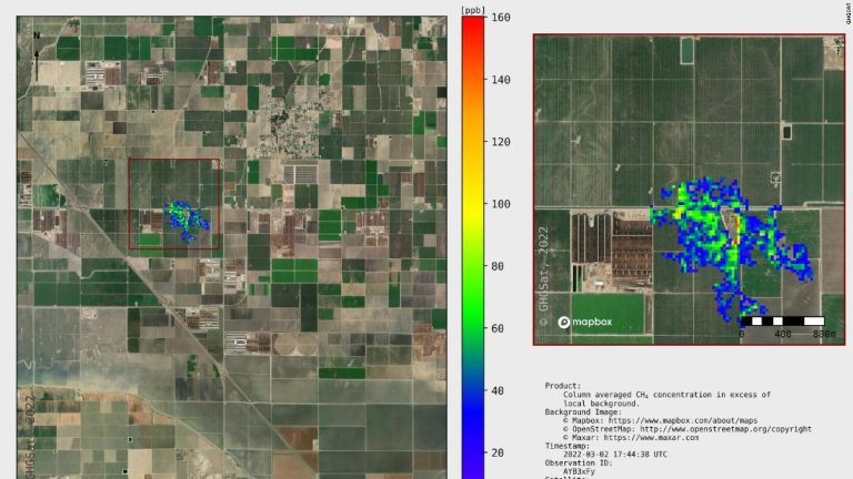 Planet-warming emissions from cow burps have been seen from space