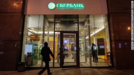 A branch of Sberbank of Russia PJSC in Moscow, Russia, on Monday, February 28.