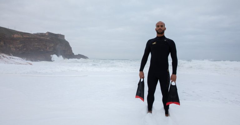 Riding the World’s Biggest Waves, Without a Surfboard