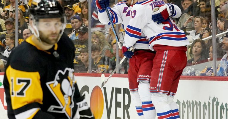 Rangers Push the Penguins to Game 7 in New York With a 5-3 Win