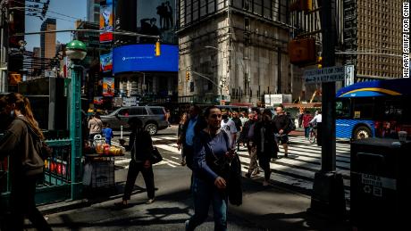 An entrance to Times Square-42nd Street subway station.