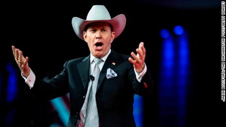 Charles Herbster speaks during the Conservative Political Action Conference on February 27, 2022, in Orlando, Florida.