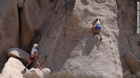 Communication is key, with a climber and belayer, who handles the rope, building trust with each other.