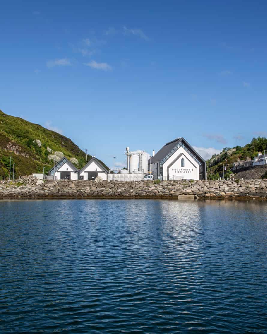 The Isle of Harris Distillery as seen from the water