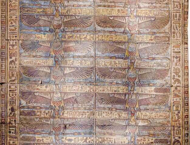 Spectacular ceiling frescoes discovered in the Temple of Khnum at Esna