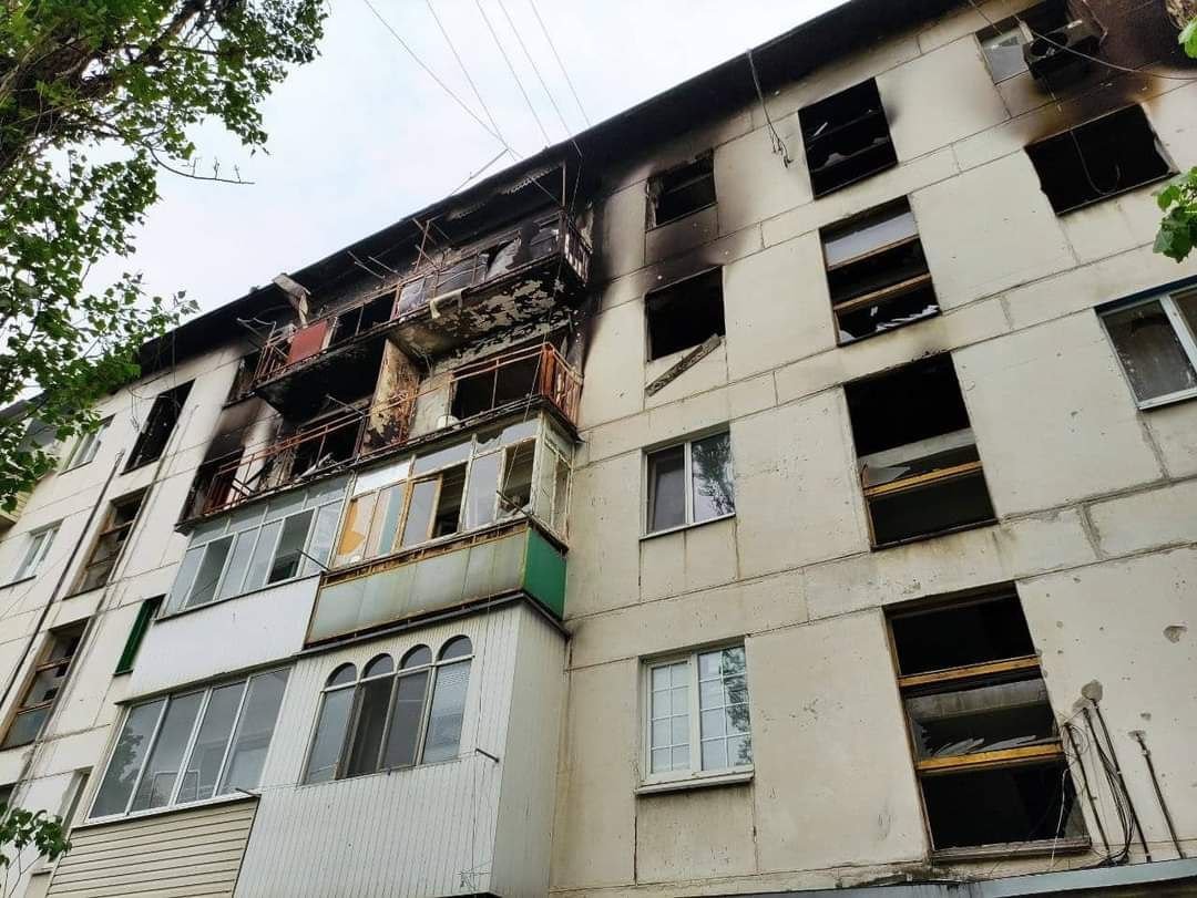 Destruction in Severodonetsk, Ukraine, on May 19.