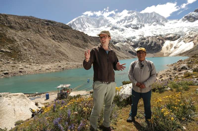 UCL researcher Noah Walker-Crawford (left) says disaster has struck Huaraz before due to a glacier avalanche