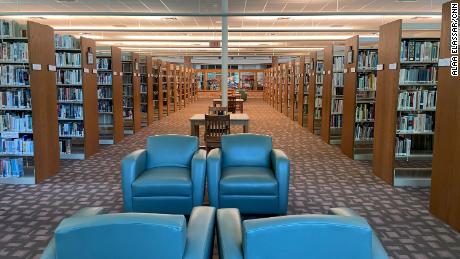 One day after the tragedy at Robb Elementary School, the library offered books on grief and mourning.