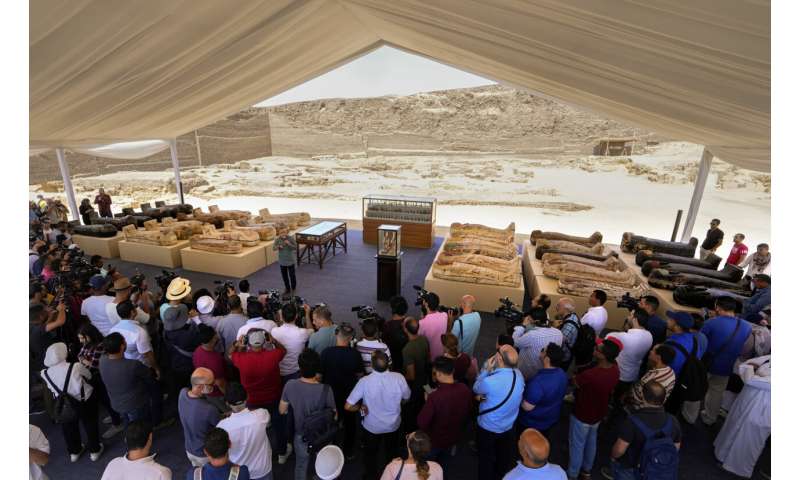 Egypt displays trove of newly discovered ancient artifacts