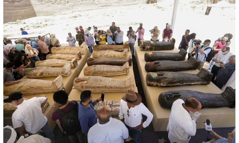 Egypt displays trove of newly discovered ancient artifacts