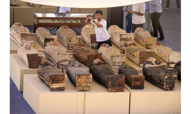 Egypt displays trove of newly discovered ancient artifacts