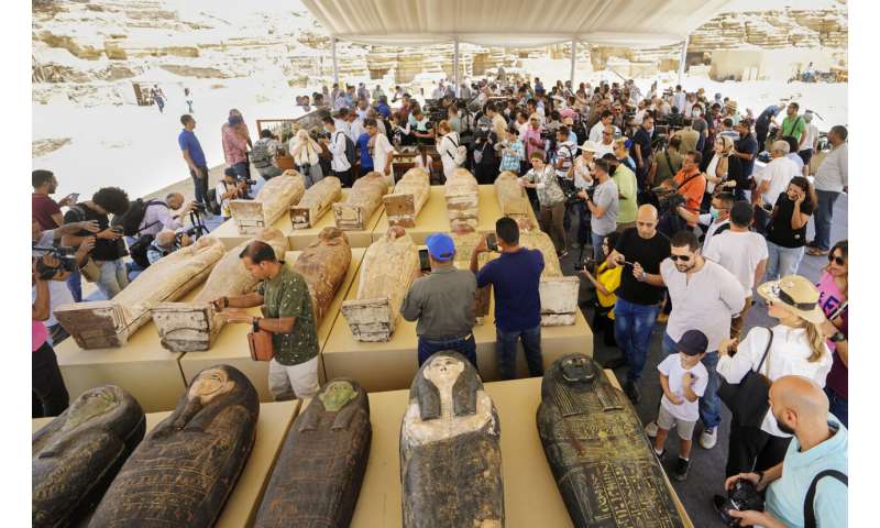 Egypt displays trove of newly discovered ancient artifacts