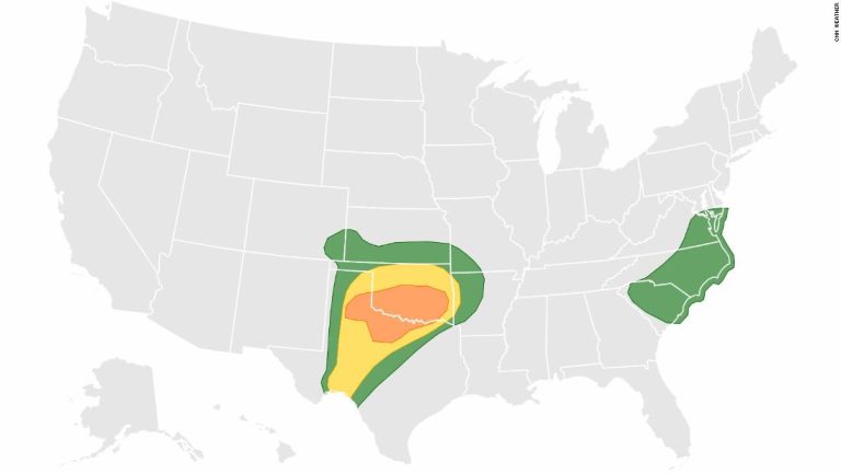 Tornadoes and severe storms may be shaping up today for parts of Texas and Oklahoma