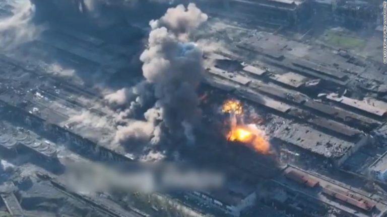 Explosions ripple across Ukrainian steel plant housing civilians