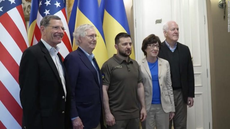 Zelensky welcomes US Senate delegation led by Mitch McConnell