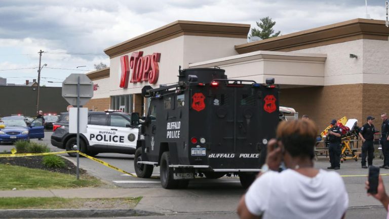 Buffalo shooting: 10 people killed in a racially motivated mass shooting at a supermarket, police say. The 18-year-old suspect is in custody