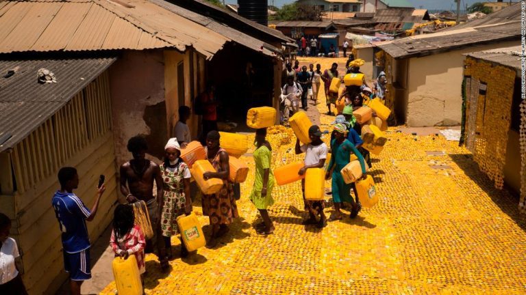 Serge Attukwei Clottey: Ghana’s real-life ‘Yellow Brick Road’ leads to a different sort of fairy tale