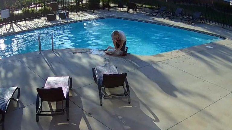 Neighbor saves 4-year-old child from drowning. See the rescue