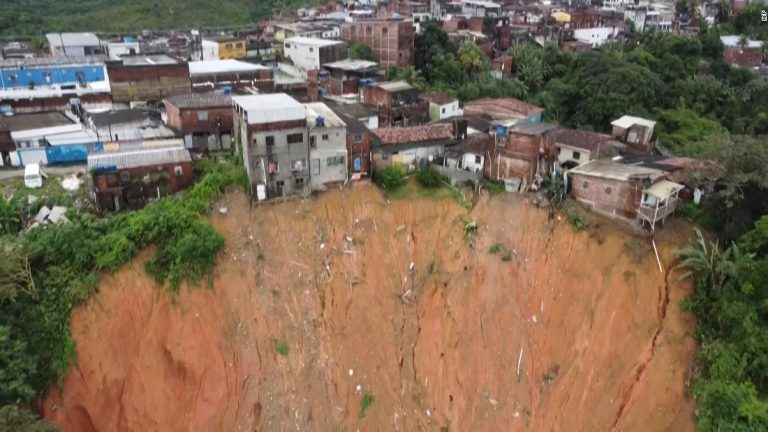 Drone footage shows devastating aftermath of deadly Brazil floods