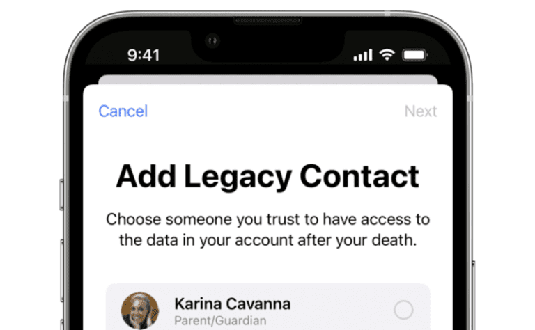 legacy: Apple Legacy contact feature: How to use it