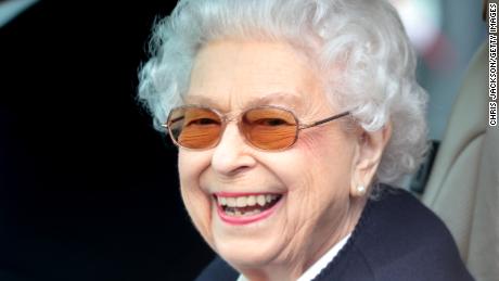 The Queen arrives at the Royal Windsor Horse Show on Friday.