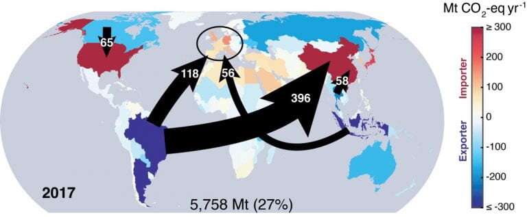 Emissions tied to the international trade of agricultural goods are rising