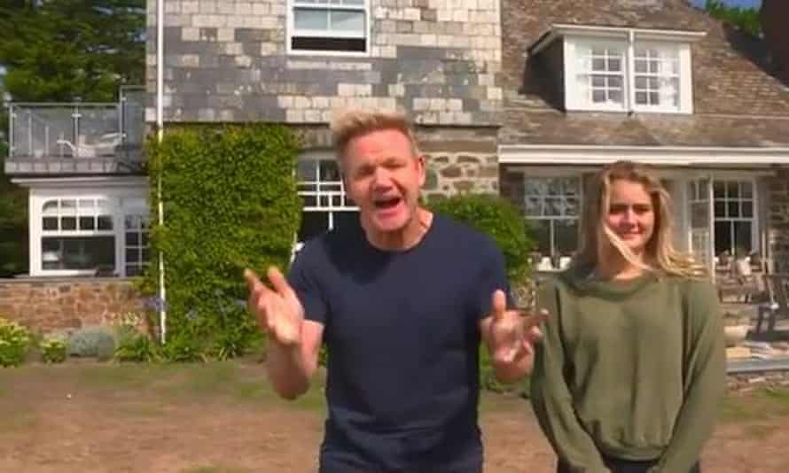 Gordon and Tilly Ramsay at Daymer Bay House in Trebetherick, Cornwall