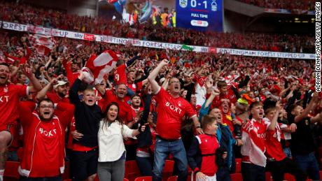 Joy is unconfined among Nottingham Forest&#39;s fans after the club&#39;s promotion to the Premier League.