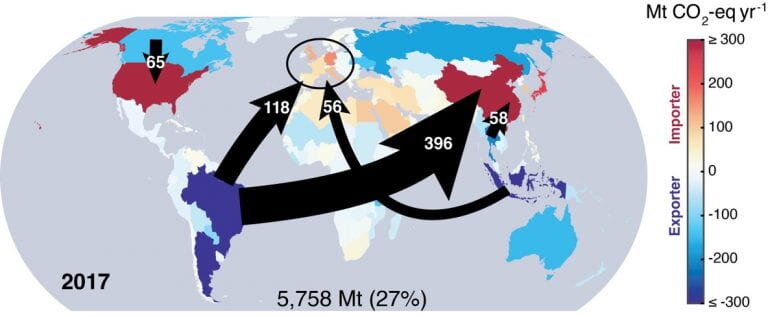 Emissions tied to the international trade of agricultural goods are rising