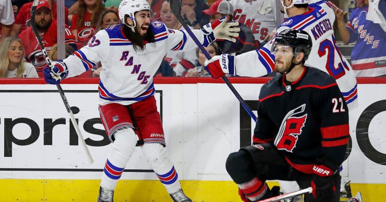 Rangers Hand Hurricanes First Home Loss of the Playoffs to Advance