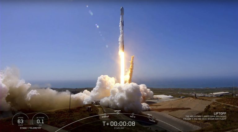 SpaceX launches Starlink satellites from California