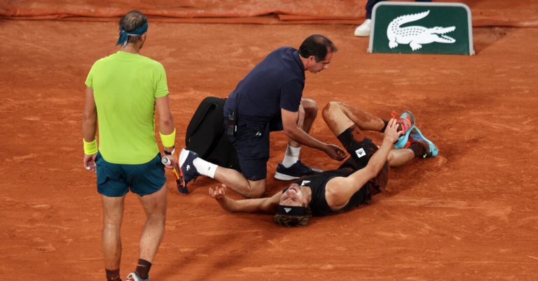 Nadal Reaches French Open Final on Zverev’s Abrupt Injury