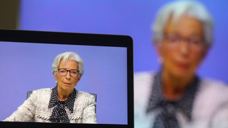 Watch Christine Lagarde speak after the ECB ends its bond-buying program