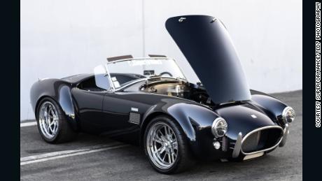 A Cobra MKIII E, an electric version of the famous sportscar. Superformance CEO Land Stander says the company will eventually offer an electric version of every model in its range.