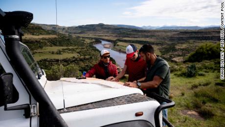 The ultra runners said it took about two years to map out their Lesotho route.