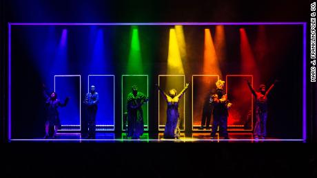 The Thoughts strike a pose. From left: John-Michael Lyles, Jason Veasey, James Jackson, Jr., L Morgan Lee, John-Andrew Morrison and Antwayn Hopper.