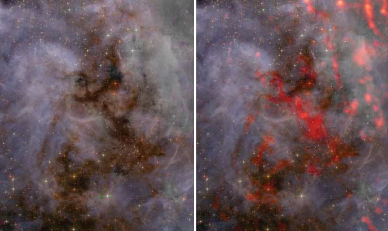 ALMA gets front-row seat to an ongoing star-formation standoff in the Large Magellanic Cloud