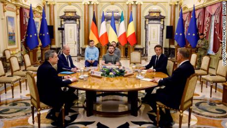 The five leaders met in Kyiv for talks.