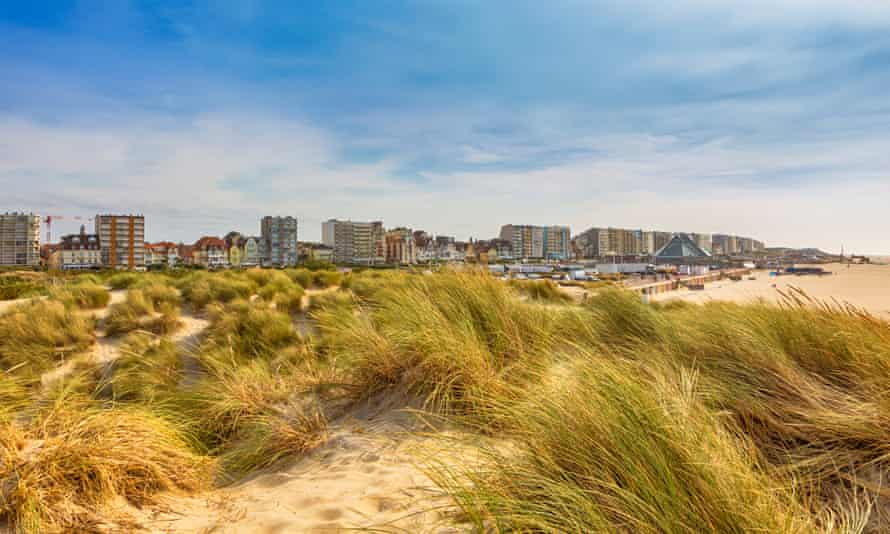 The dunes and waterfront of Le Touquet-Paris Plage, France.