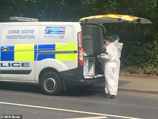 Tributes were paid to Kevin by his family who say he was a 'much loved' son, father, grandfather, brother, partner, uncle and friend. Pictured: The scene