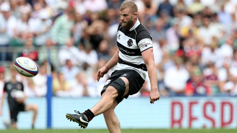 Former England second row George Kruis kicked three conversions in the win, including one with a backheel 